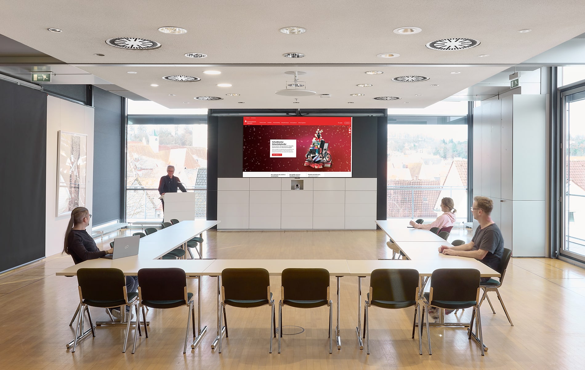 AVEO Medientechnik in der Kreissparkasse Biberach